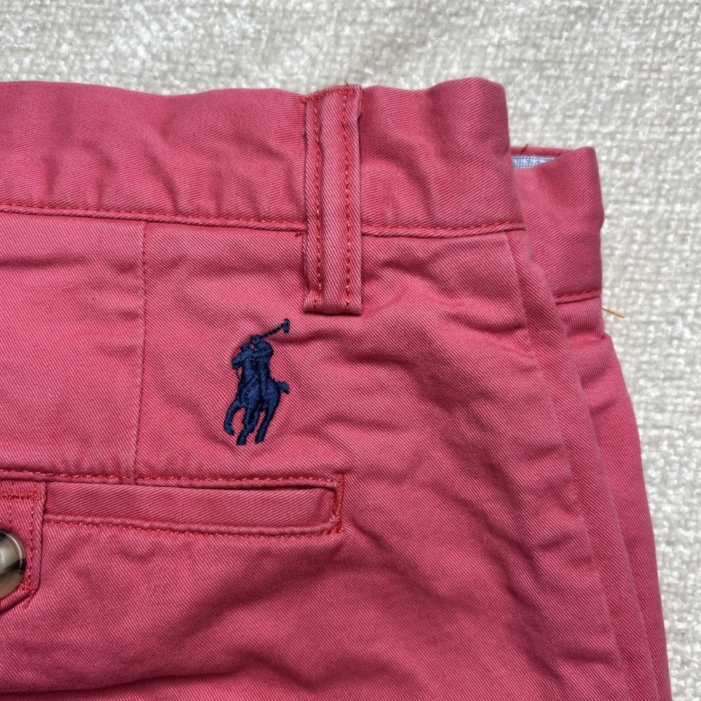 Polo Ralph Lauren Mens Coral Stretch Classic Fit Chino Shorts‎ 34 Preppy Style